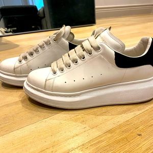 Alexander McQueen suede trimmed sneakers